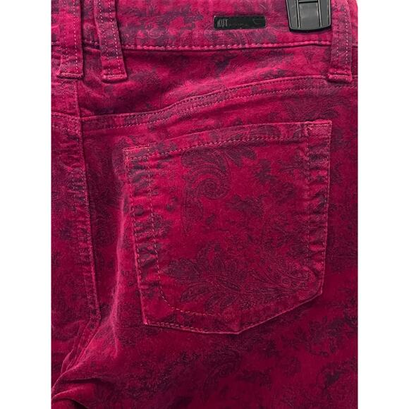 Kut from the Kloth pants, MIA toothpick skinny, Size 6, Dark red - Picture 7 of 8